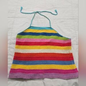 Ralph Lauren Multicolor Crochet Top